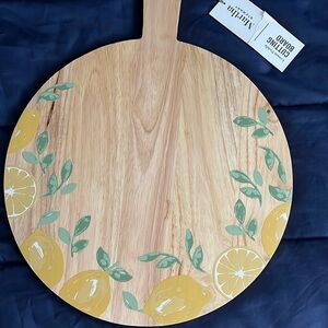 Martha Stewart cutting board serving tray lemon design new with tags